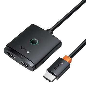محول HDMI ثنائي الاتجاه 2 في 1 من سلسلة Baseus AirJoy بدقة 4K