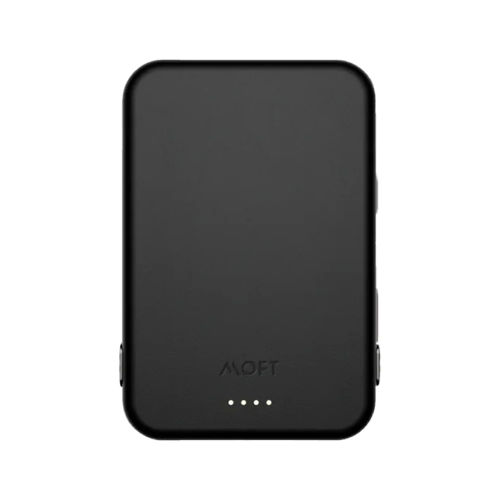 مجموعة بطارية وحامل MagSafe من MOFT MD015-8-JTBK-1 (أسود لامع)