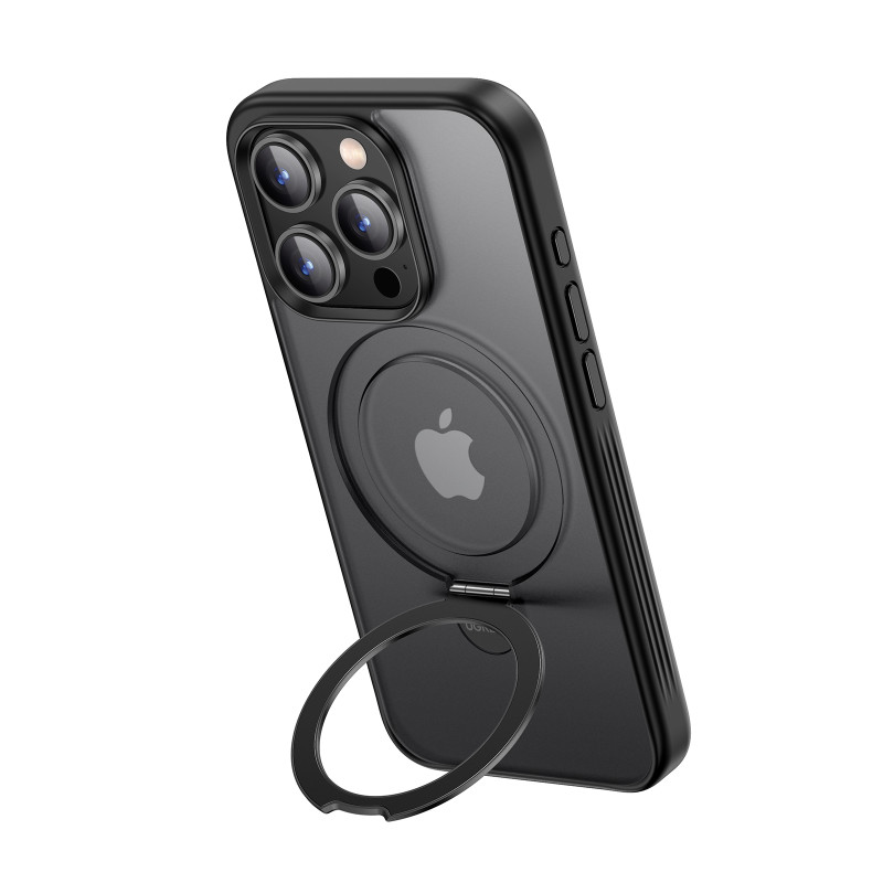 يوجرين كفر حماية مع حامل مغناطيسي لهاتف ايفون 15 برو ماكس